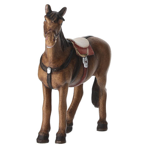 Koń, figurka 9,5 cm do szopki Mahlknecht, drewno malowane Val Gardena 2