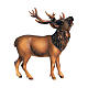 Deer 9.5 cm Mahlknecht nativity painted Val Gardena wood s1