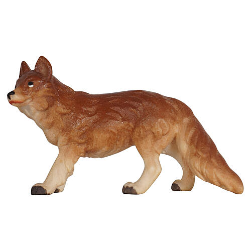Fox for 9.5 cm Mahlknecht Nativity Scene, painted wood, Val Gardena 1