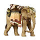 Elephant with load 9.5 cm Mahlknecht nativity painted wood s1