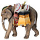 Elephant with baggage, Mahlknecht Nativity Scene of 12 cm, Val Gardena painted wood s7