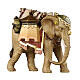 Elefante con equipaje 12 cm belén Mahlknecht madera pintada Val Gardena s1