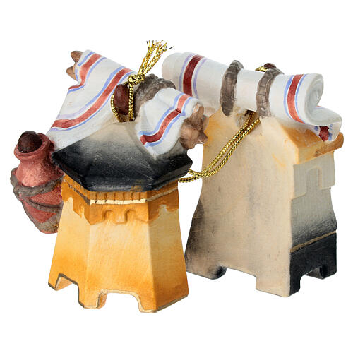 Elephant carrying load 12 cm Mahlknecht nativity painted wood 9