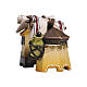 Bagagli per elefante 12 cm Mahlknecht legno dipinto presepe Val Gardena s1