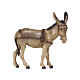 Donkey for cart 9.5 cm Mahlknecht nativity painted Val Gardena wood s1