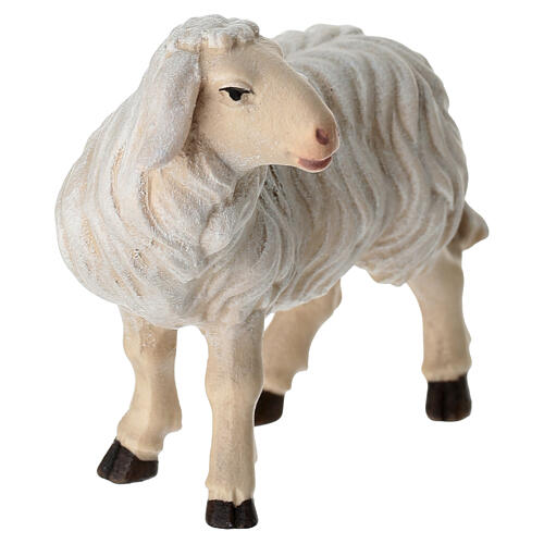 Sheep standing head to the left Mahlknecht nativity scene 12 cm painted Val Gardena wood 2