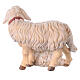 Pair of sheep 12 cm Mahlknecht nativity painted Val Gardena wood s4