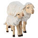 Sheep with lamb standing, 12 cm painted wood Mahlknecht Nativity Scene, Val Gardena s2