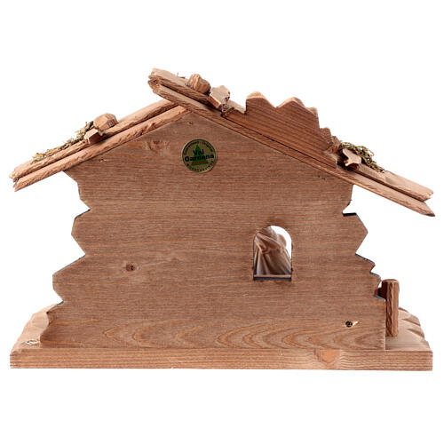 Szopka Tyrolska dla Świętej Rodziny, zestaw 7 elementów, 12 cm, drewno malowane, Mahlknecht, Val Gardena 4