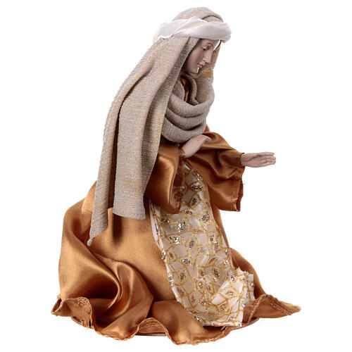 STOCK Mary for 40 cm Nativity Scene in Venetian style, resin and fabric 3