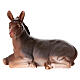 STOCK Donkey lying down, resin statue for Nativity Scene of 30 cm s1