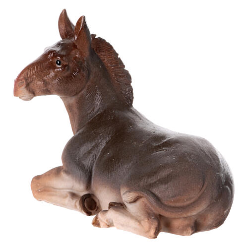 STOCK Asino sdraiato in resina presepe da 30 cm 2
