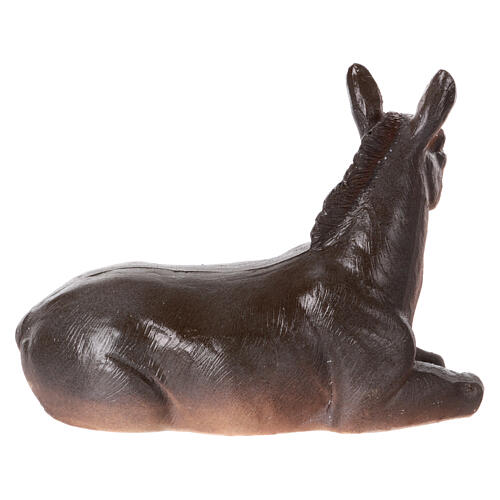 STOCK Asino sdraiato in resina presepe da 30 cm 4
