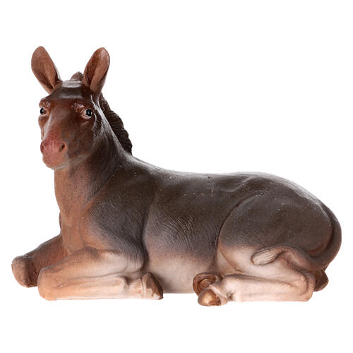 STOCK Asino sdraiato in resina presepe da 30 cm 5