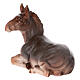 STOCK Asino sdraiato in resina presepe da 30 cm s7