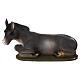 STOCK Donkey lying down looking on the left, 50 cm resin Nativity Scene s1