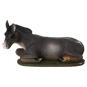 STOCK Burro sentado olhando para a esquerda resina presépio 50 cm