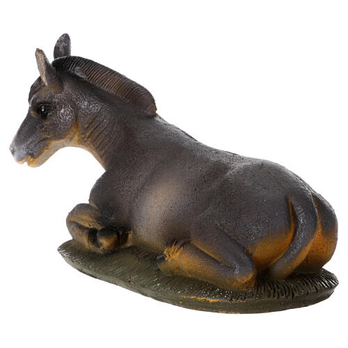 STOCK Donkey lying down, 50 cm resin Nativity Scene 3