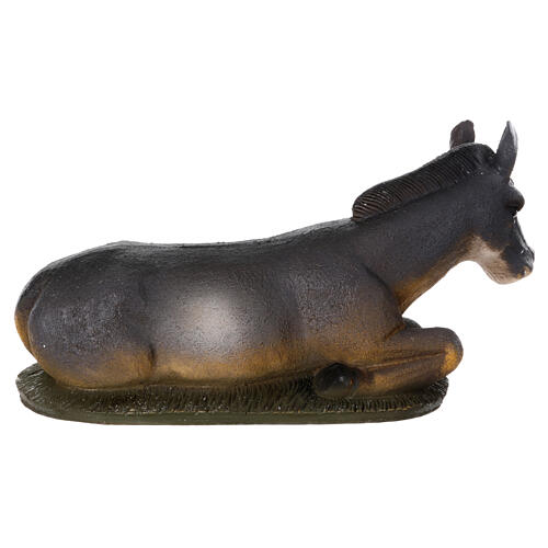 STOCK Burro sentado de resina para presépio de 50 cm 4