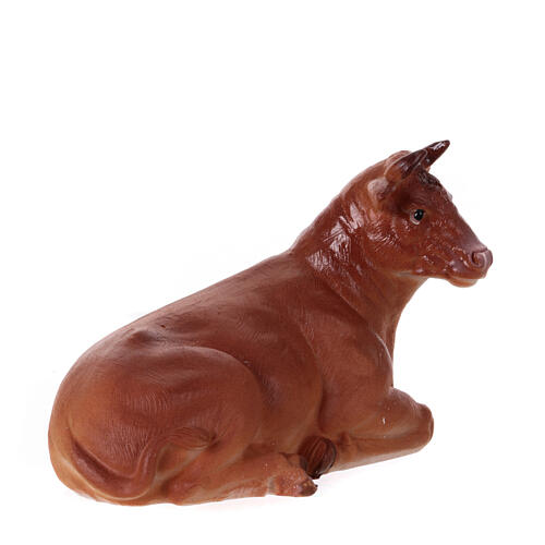 STOCK Boeuf allongé pour crèche de 30 cm résine 3