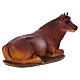 STOCK Bue seduto che guarda verso destra resina presepe 50 cm s3