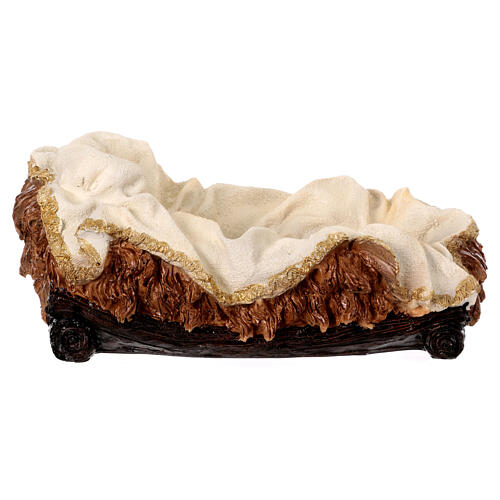 STOCK Culla di Gesù bambino per presepe da 63 cm 4