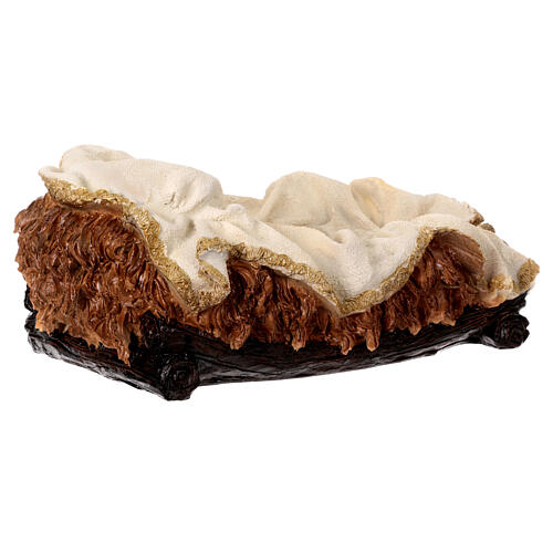STOCK Culla di Gesù bambino per presepe da 63 cm 5
