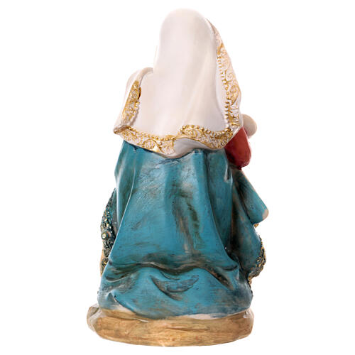 STOCK Virgen natividad resina belén de 30 cm 4