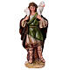 STOCK Shepherd with sheep on his shoulders for Nativity Scene of 30 cm, painted resin s1
