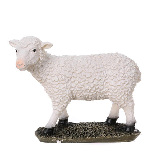 STOCK Mouton debout en résine pour crèche de 50 cm 1