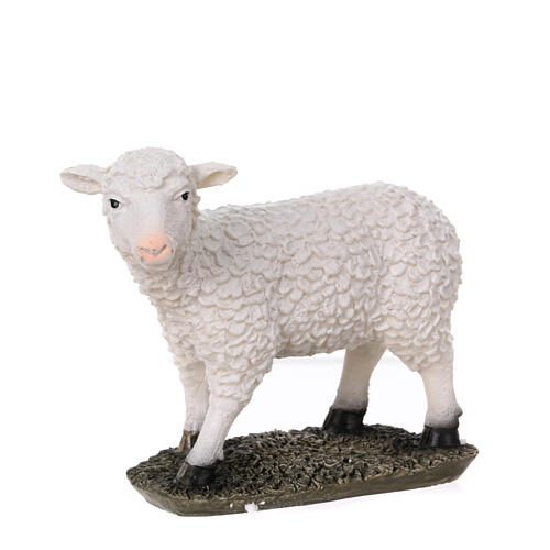STOCK Mouton debout en résine pour crèche de 50 cm 2