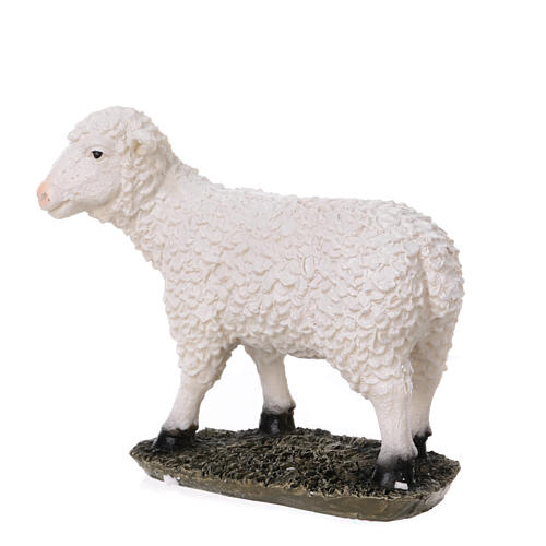 STOCK Mouton debout en résine pour crèche de 50 cm 3