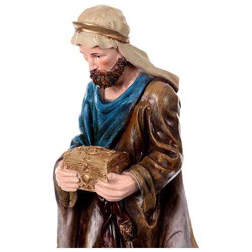 STOCK Wise Man with box of gold for resin Nativity Scene of 50 cm 2