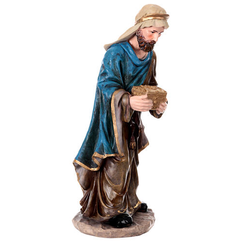 STOCK Wise Man with box of gold for resin Nativity Scene of 50 cm 4
