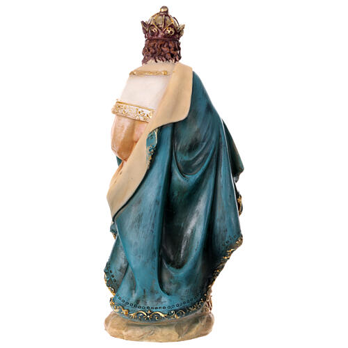 STOCK Roi Mage avec couronne pour crèche de 30 cm résine 4