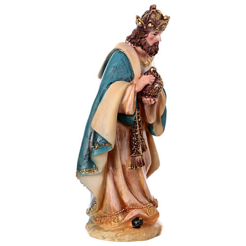 STOCK Re Magio per presepe resina 30 cm 3