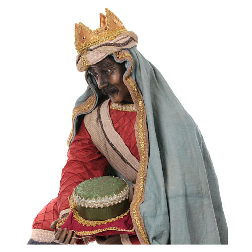Wise Men set for life-size Nativity Scene, 3 resin and fabric statues of 170 cm 6