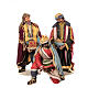 Set Rois Mages crèche grandeur nature 3 pcs 170 cm résine et tissu s1