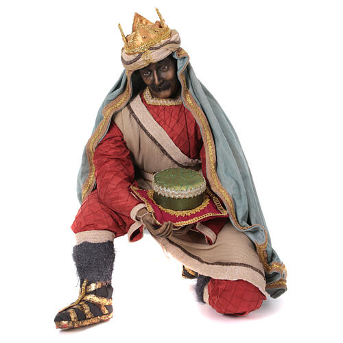 Set Re Magi presepe life size 3 pz 170 cm resina stoffa 7