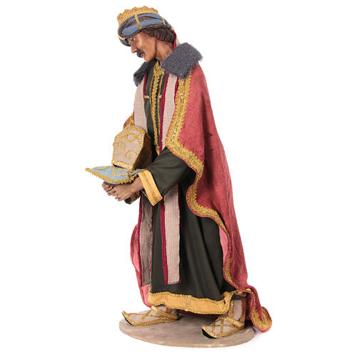 Set Re Magi presepe life size 3 pz 170 cm resina stoffa 9