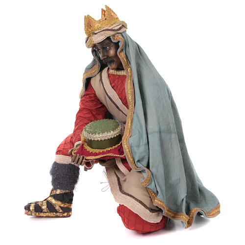 Set Re Magi presepe life size 3 pz 170 cm resina stoffa 10