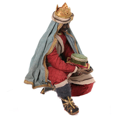 Set Re Magi presepe life size 3 pz 170 cm resina stoffa 13