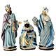Resin Nativity Scene of 11 figurines with Wise Men and angel of 20 cm s3