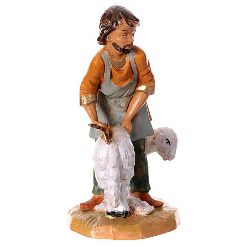 Tosquiador de ovelhas figura Fontanini presépio 12 cm PVC 2