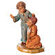 Pastores niño y niña Fontanini belén 12 cm estatua pvc s2
