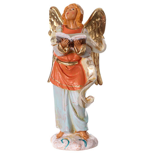 Engel mit Buch, Krippenfigur, PVC, Fontanini, 12 cm 1