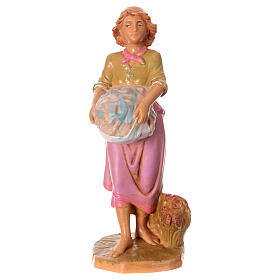 Waschfrau, Krippenfigur, PVC, Fontanini, 12 cm