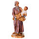 Profeta Isaac con niño en brazos Fontanini belén 12 cm s1