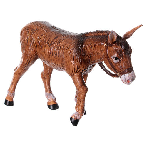 Estatueta burro de pé presépio Fontanini 12 cm PVC 2