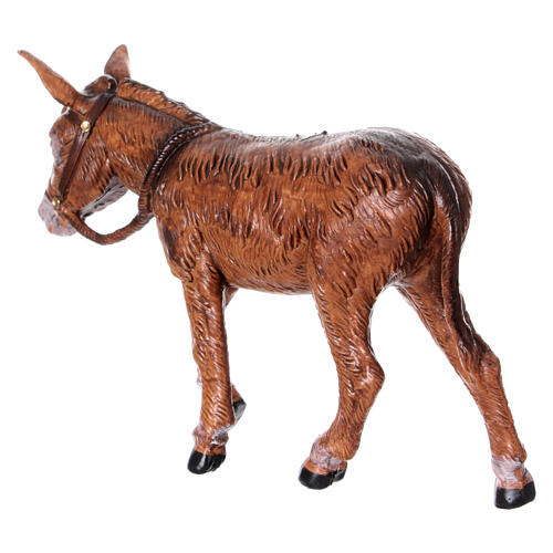 Estatueta burro de pé presépio Fontanini 12 cm PVC 4